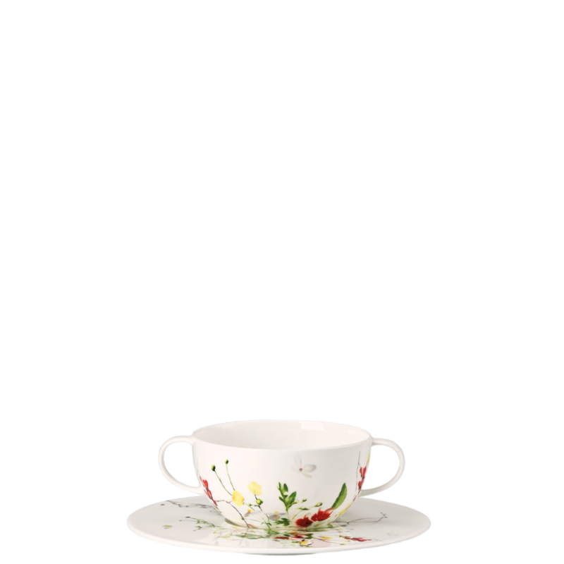 Rosenthal Fleurs Sauvages Geschirr Porzellan Suppenuntertasse