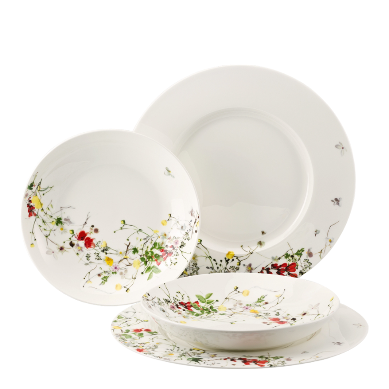 Rosenthal Fleurs Sauvages Dinnerset 4 Teile Geschirr Porzellan