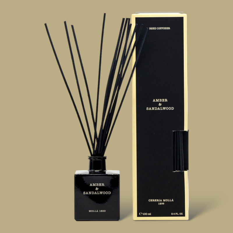 Cereria Molla Amber & Sandalwood - Reed Diffuser