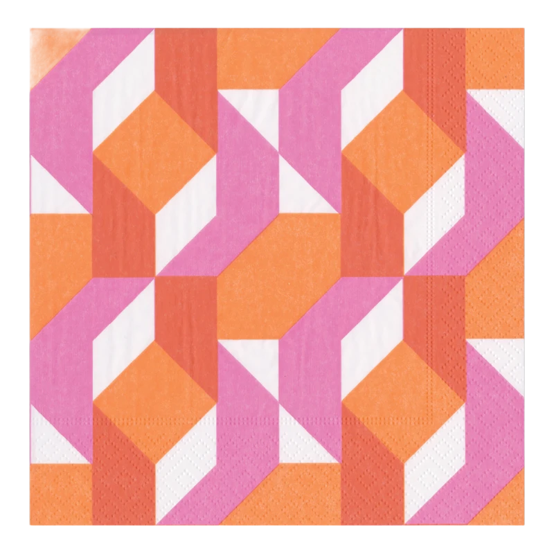 Caspari Lunchserviette Fuchsia Colour Theory