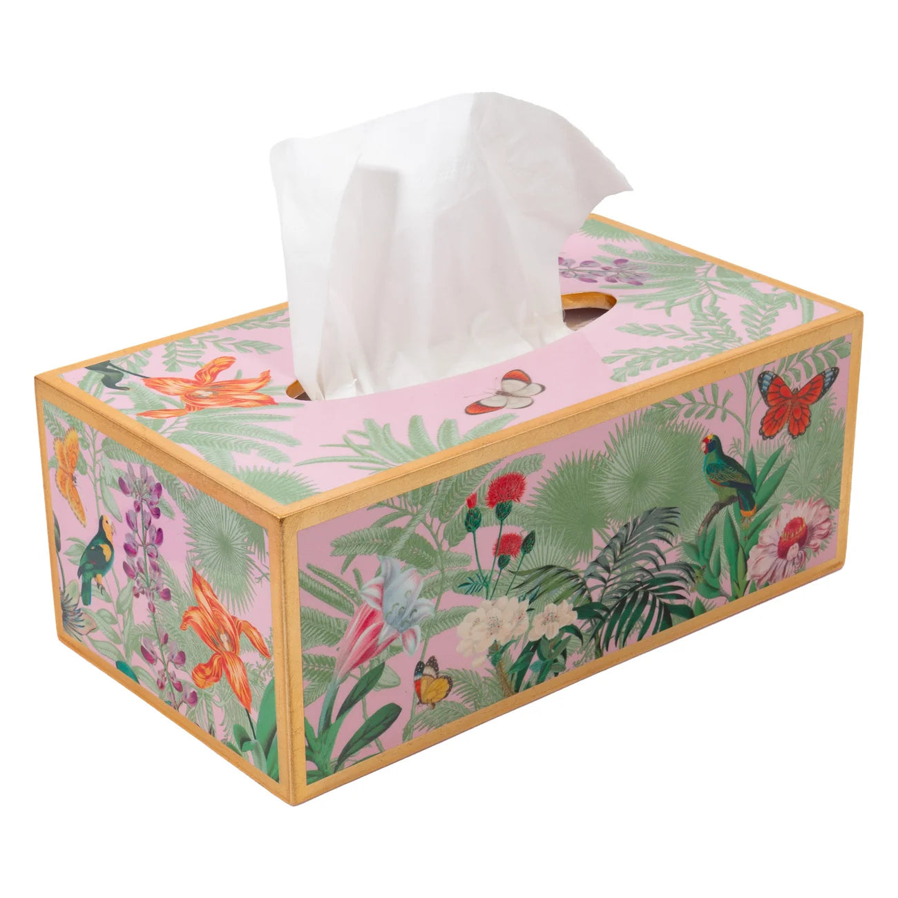 Paradise Garden Lack Lacquerware Kleenexbox Caspari