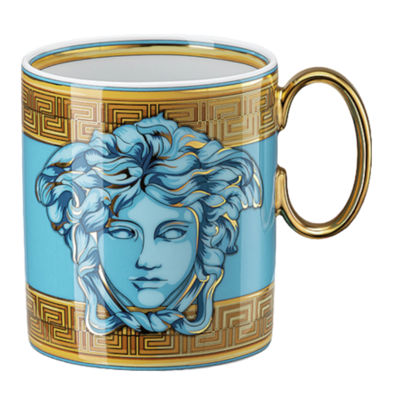 Versace By Rosenthal Geschirr Medusa Amplified Blue Coin Mug