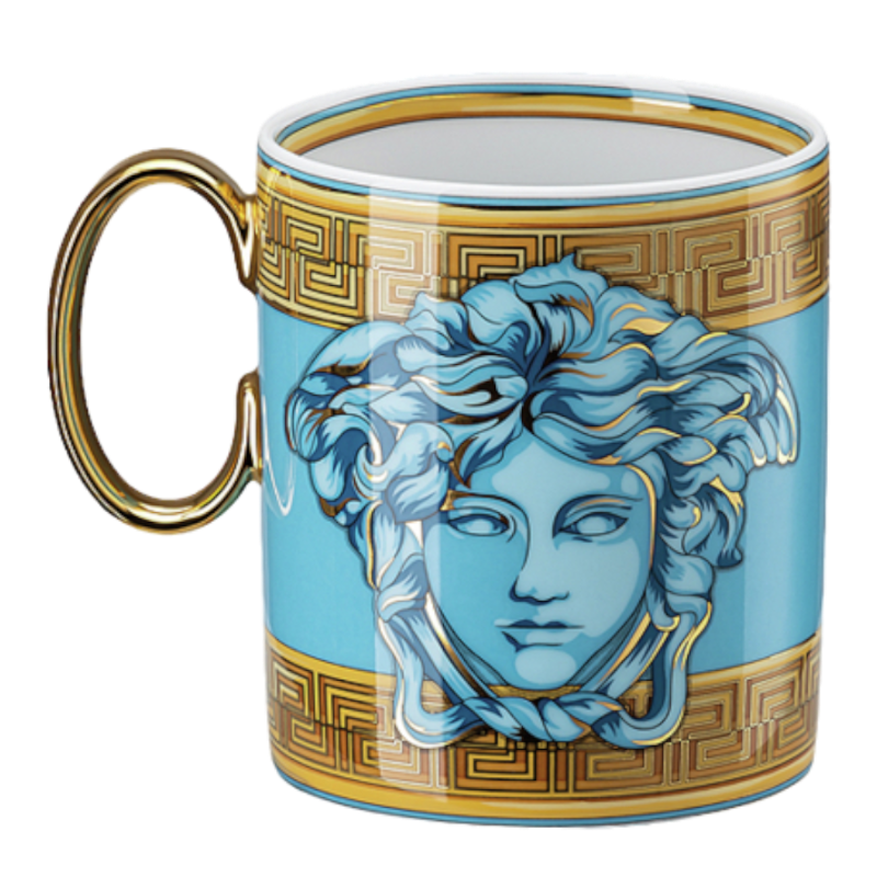 Versace By Rosenthal Geschirr Medusa Amplified Blue Coin Mug