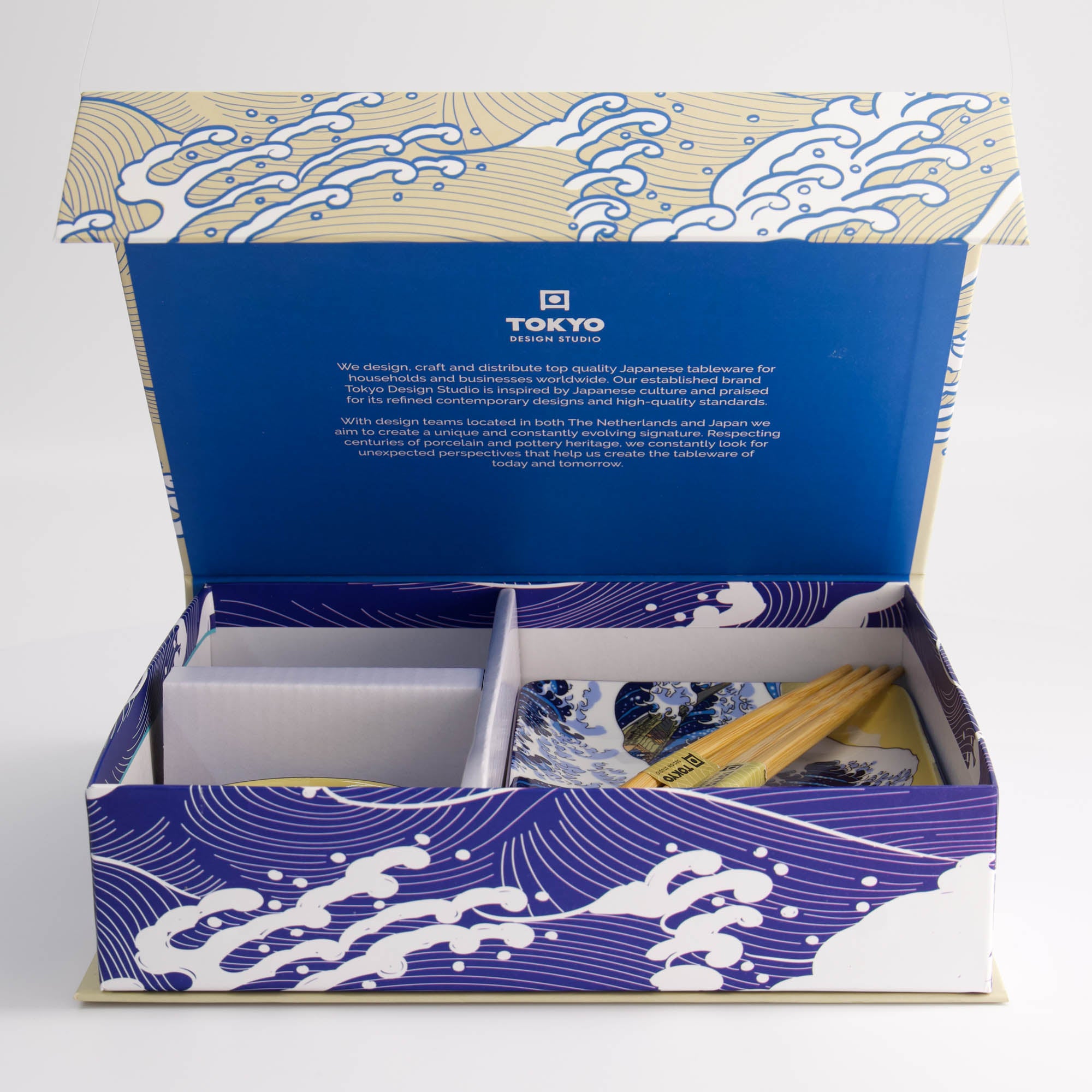 Kawaii Hokusai Sushi Geschenkset 6-teilig Tokyo Design Studio