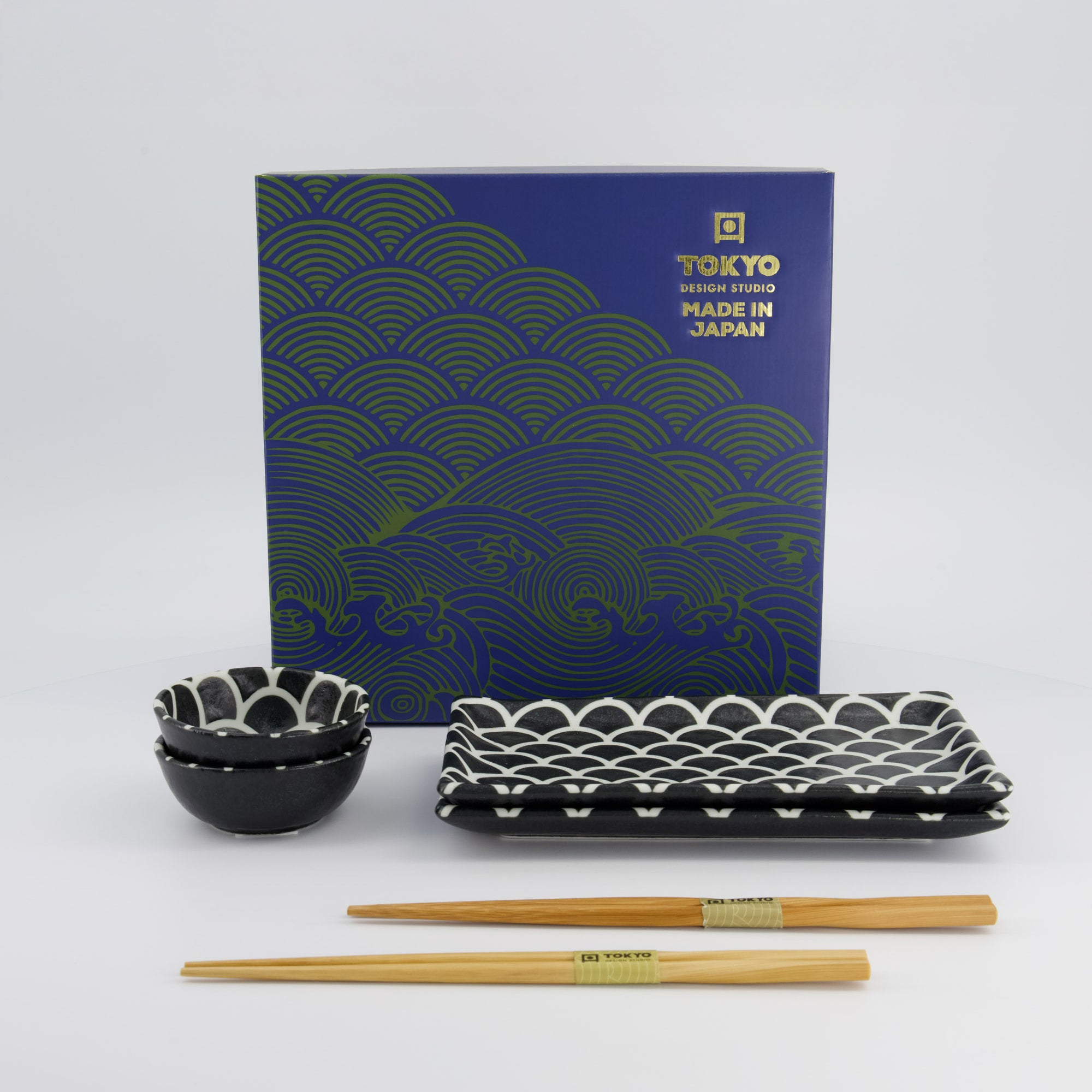 Onyx Noir Mermaid Sushi Geschenkset Toyko Design Studio