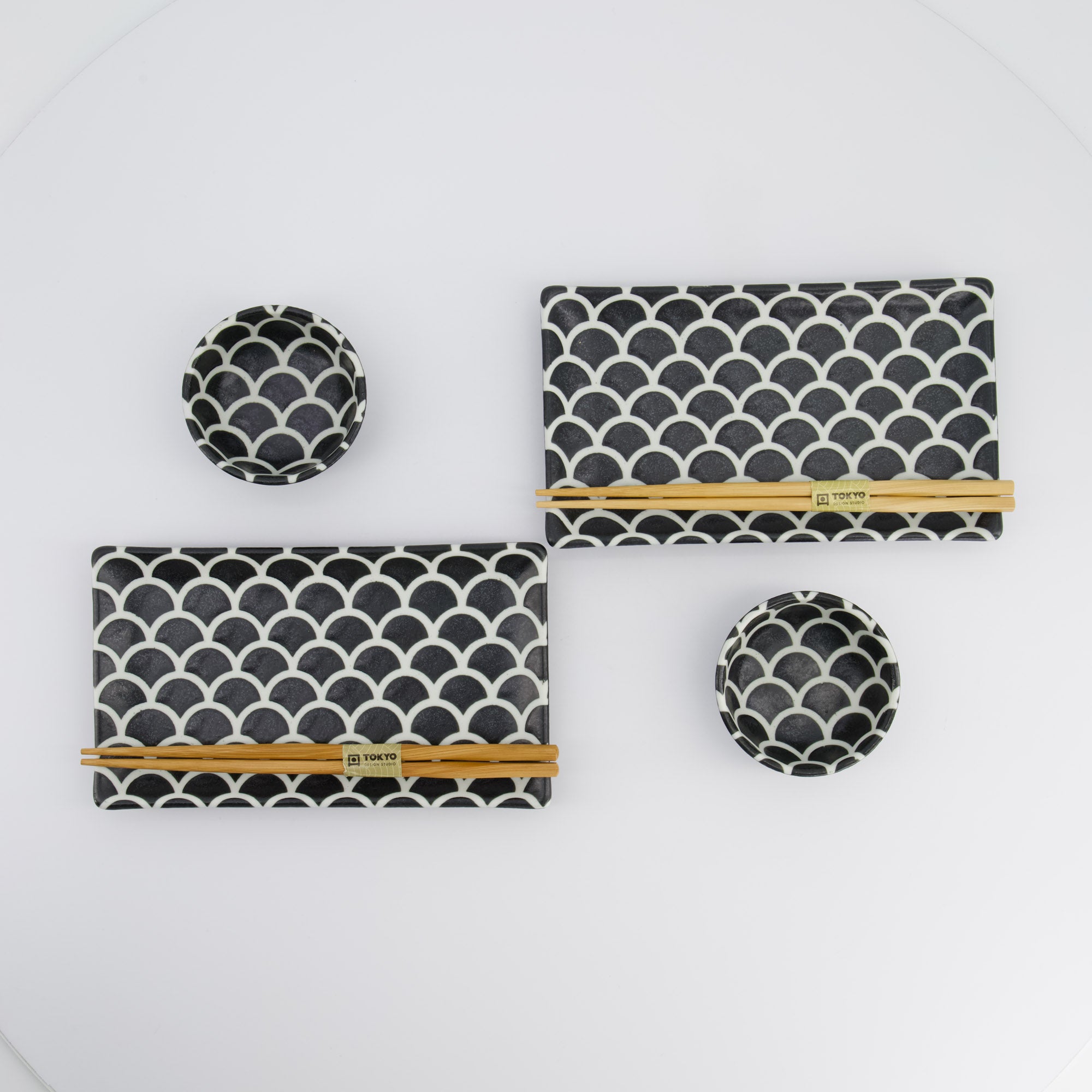 Onyx Noir Mermaid Sushi Geschenkset Toyko Design Studio