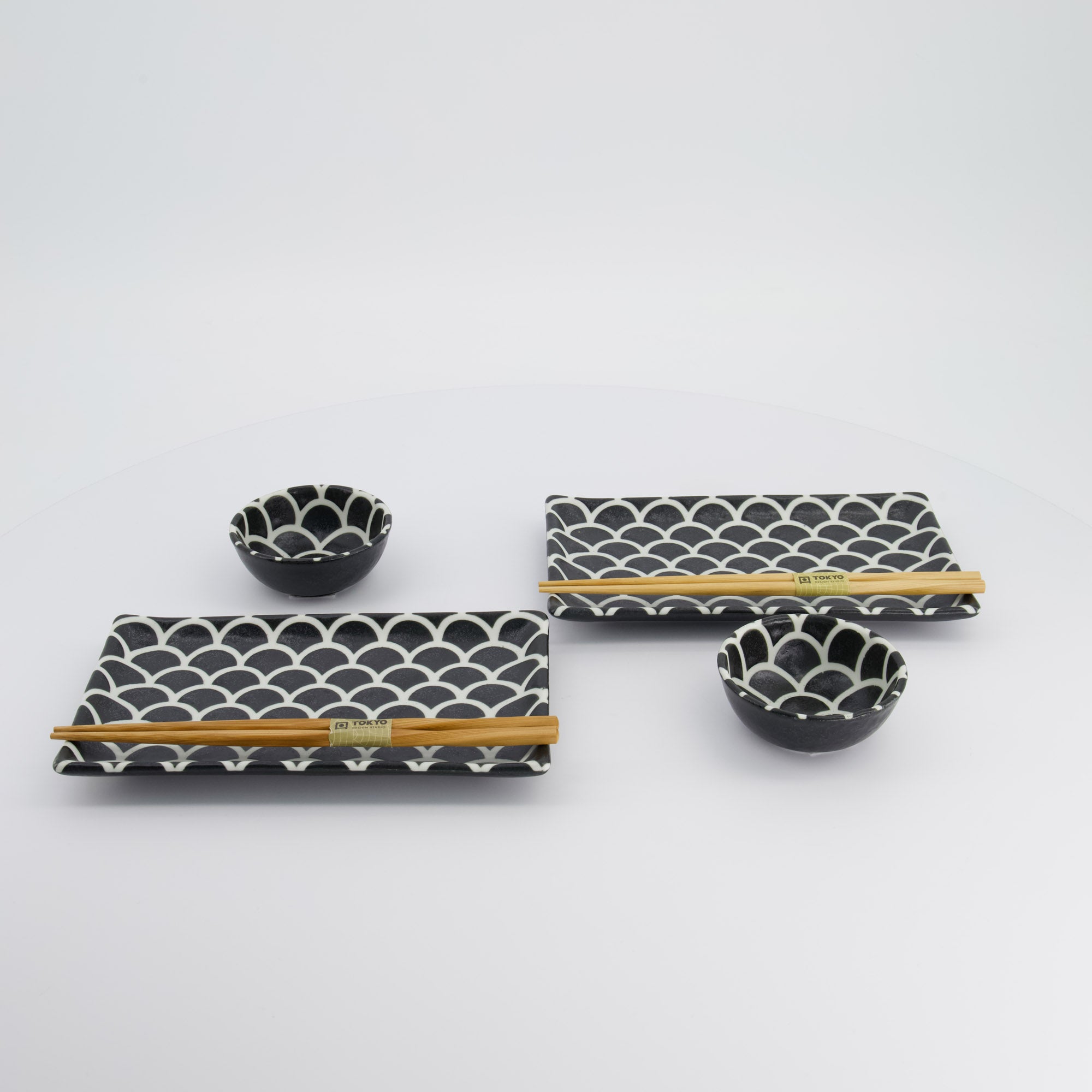 Onyx Noir Mermaid Sushi Geschenkset Toyko Design Studio