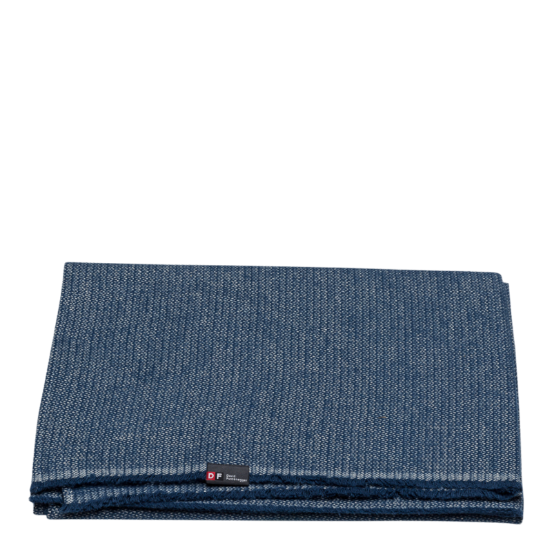 David Fussenegger Plaid Decke Topaz Uni Navy 140 x 200 cm