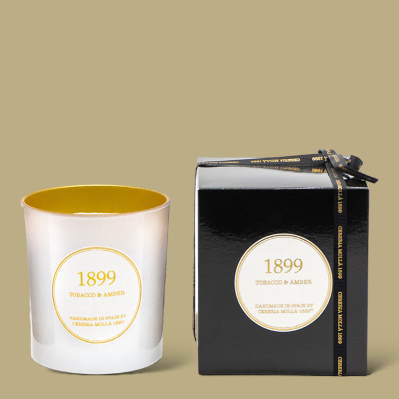 Tobacco und Amber Kerze Cereria Molla