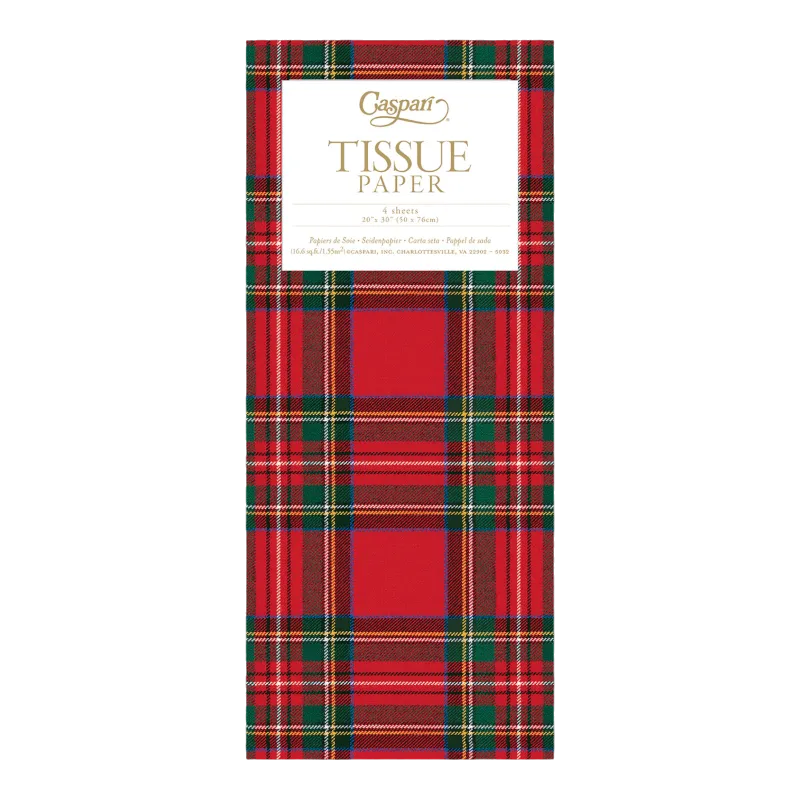 Seidenpapier Caspari Royal Plaid