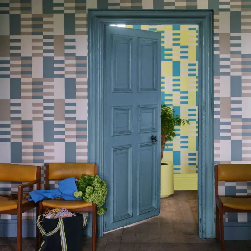 Farrow & Ball Tapete Christopher John Rogers Check BP 6001