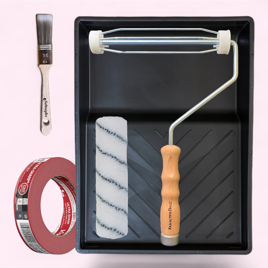 Meine erste Wand Basic Malzubehör Pinsel Schale Klebeband