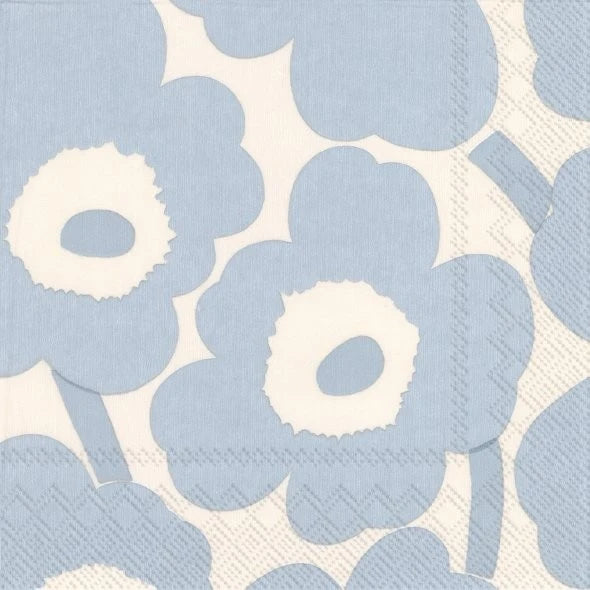Unikko cream light blue