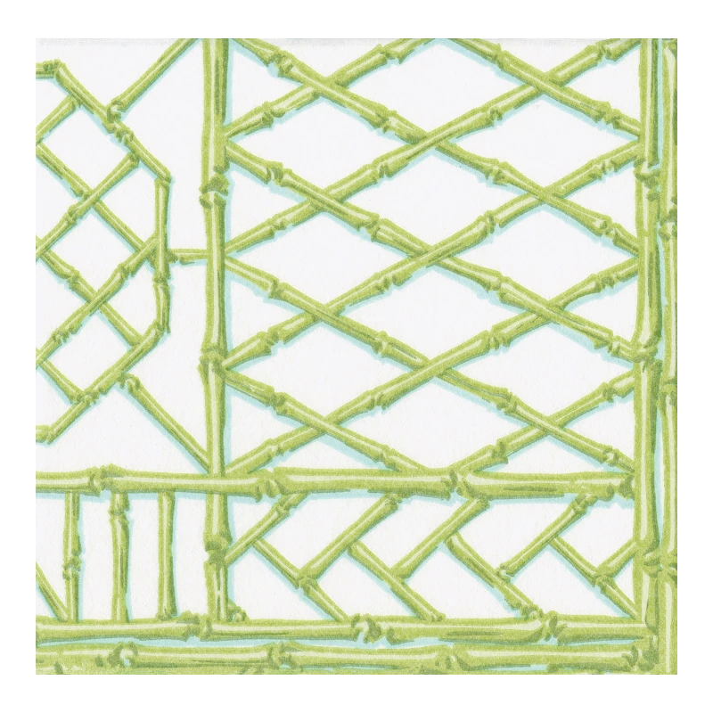 Caspari Dinnerserviette Papierserviette Bamboo Screen Moss Green 17881DG