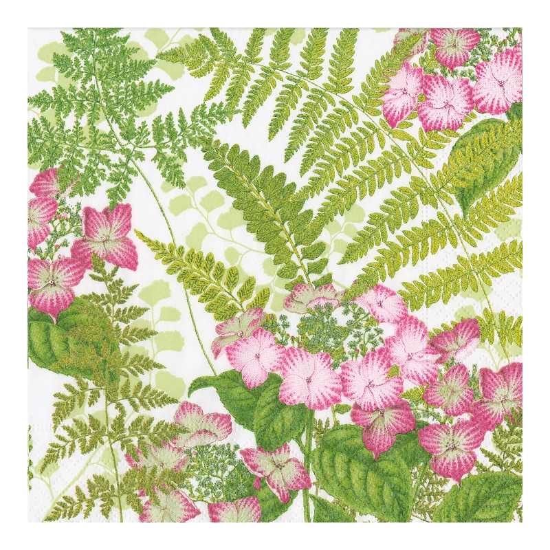 Caspari Dinnerserviette Papierserviette Fern Garden 17840D