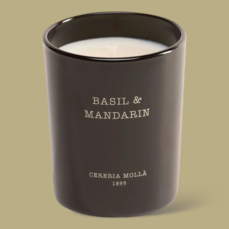 Basil und Mandarin Kerze Cereria Molla