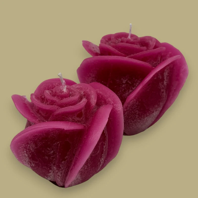Dekocandle Rosenkerze Medium Fuchsia C40937