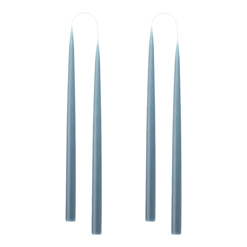 Kunstindustrien Stabkerzen 22 mm 35 cm Blue Grey