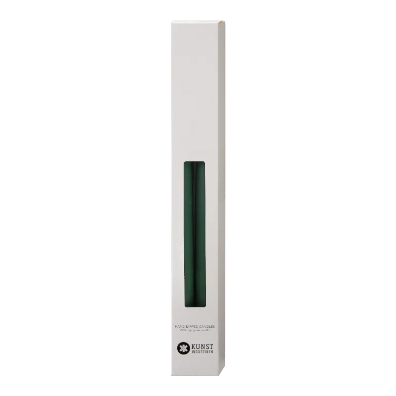 Kunstindustrien Stabkerzen 22 mm 35 cm Forest Green