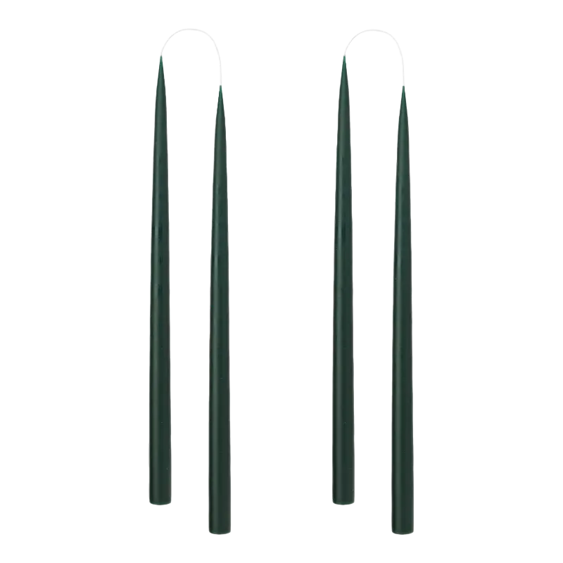 Kunstindustrien Stabkerzen 22 mm 35 cm Forest Green