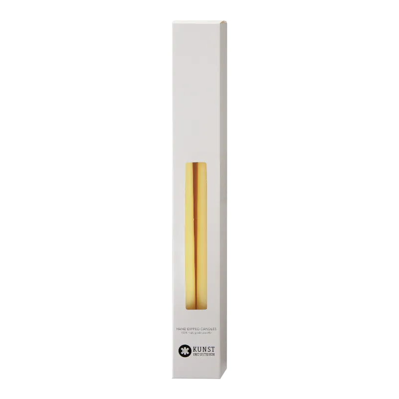 Kunstindustrien Stabkerzen 22 mm 35 cm Pastel Yellow
