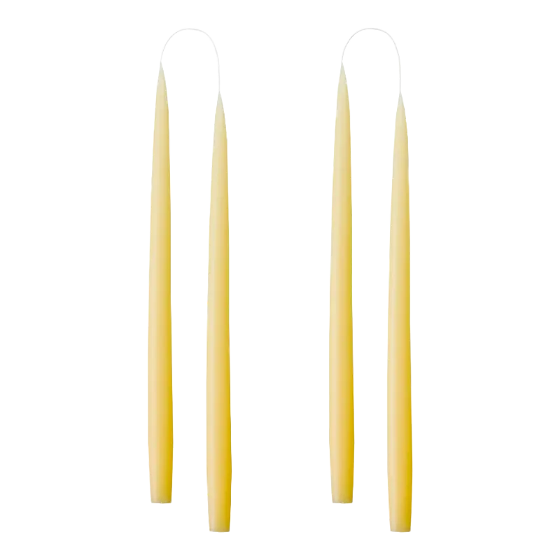 Kunstindustrien Stabkerzen 22 mm 35 cm Pastel Yellow
