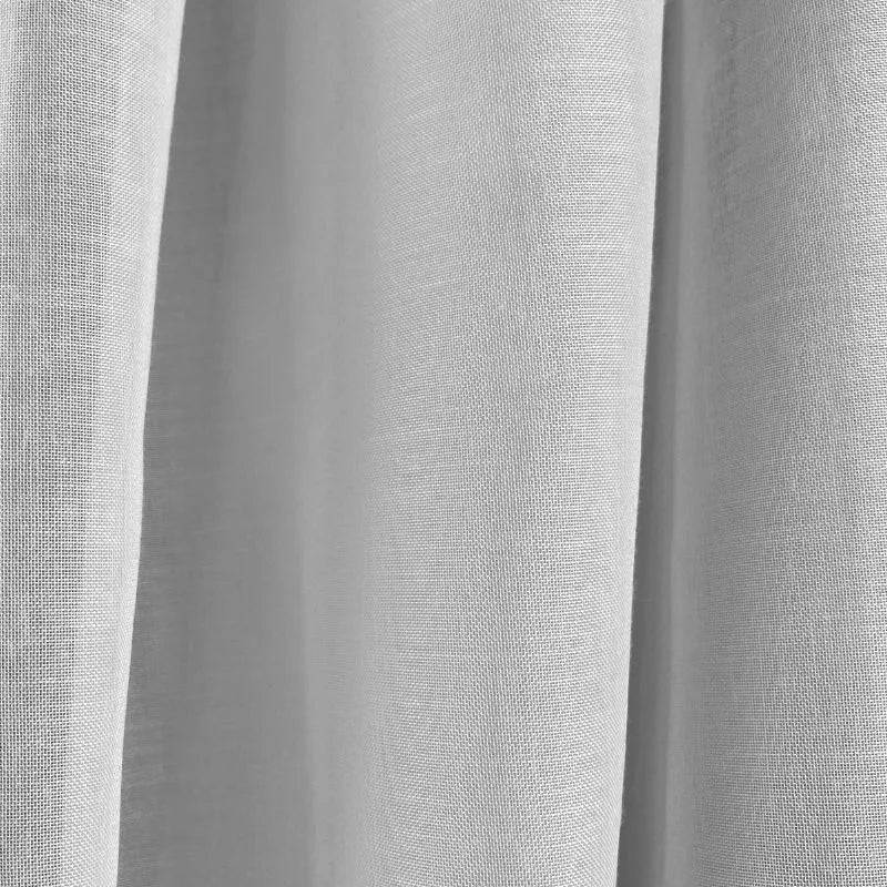 Lino Farbtupfer Massvorhang Vorhang auf Mass Blanc