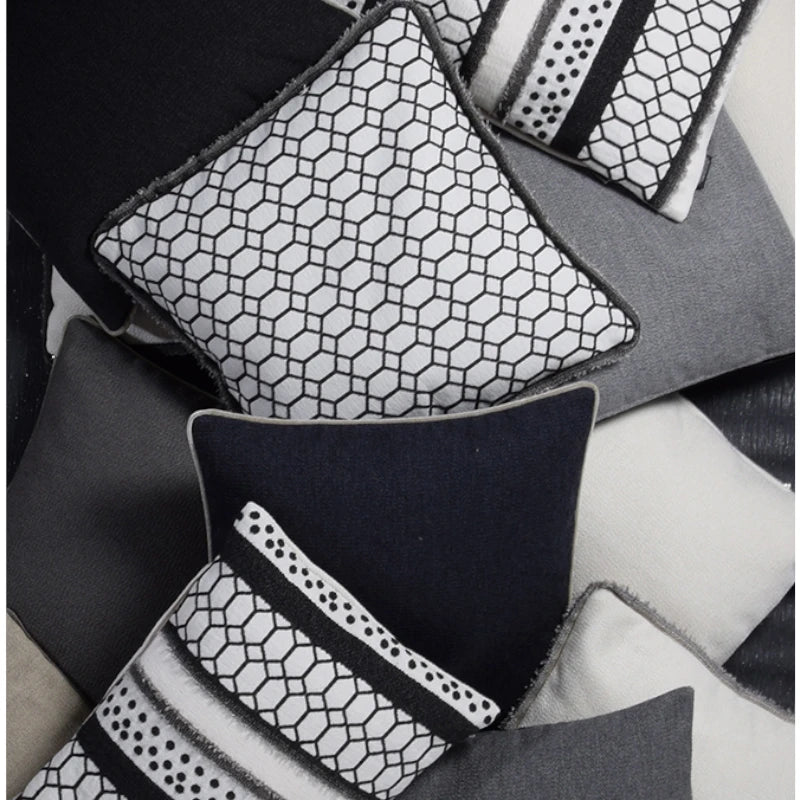 Rohleder Home Collection Kissen Ocean Schwarz