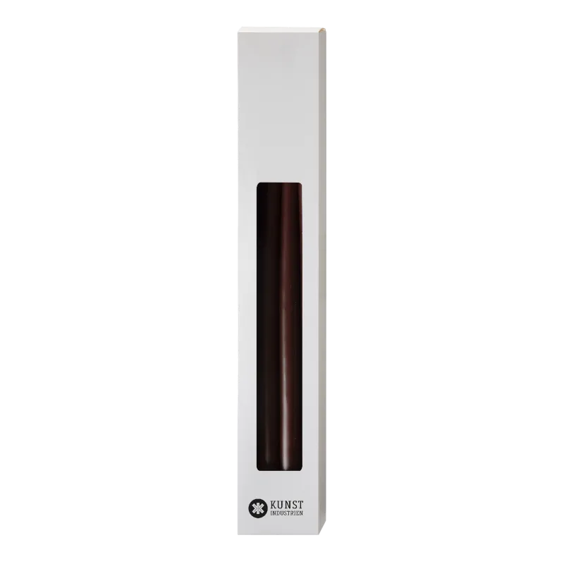 Kunstindustrien Stabkerzen 13 mm 28 cm Chocolate Brown