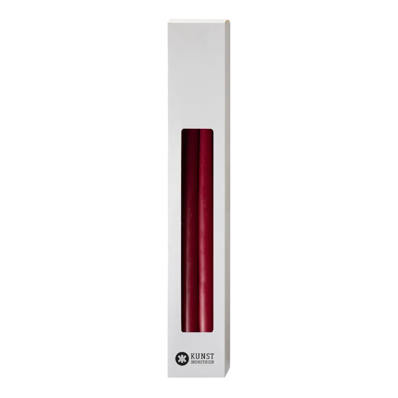 Kunstindustrien Stabkerzen 13 mm 28 cm Light Burgundy