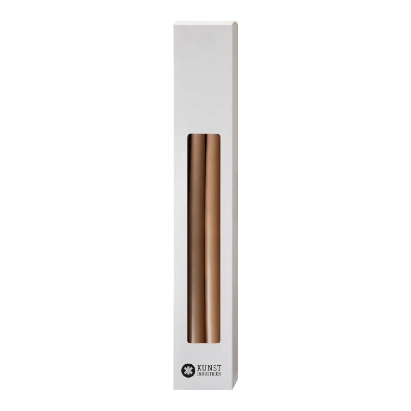 Kunstindustrien Stabkerzen 13 mm 28 cm Nougat