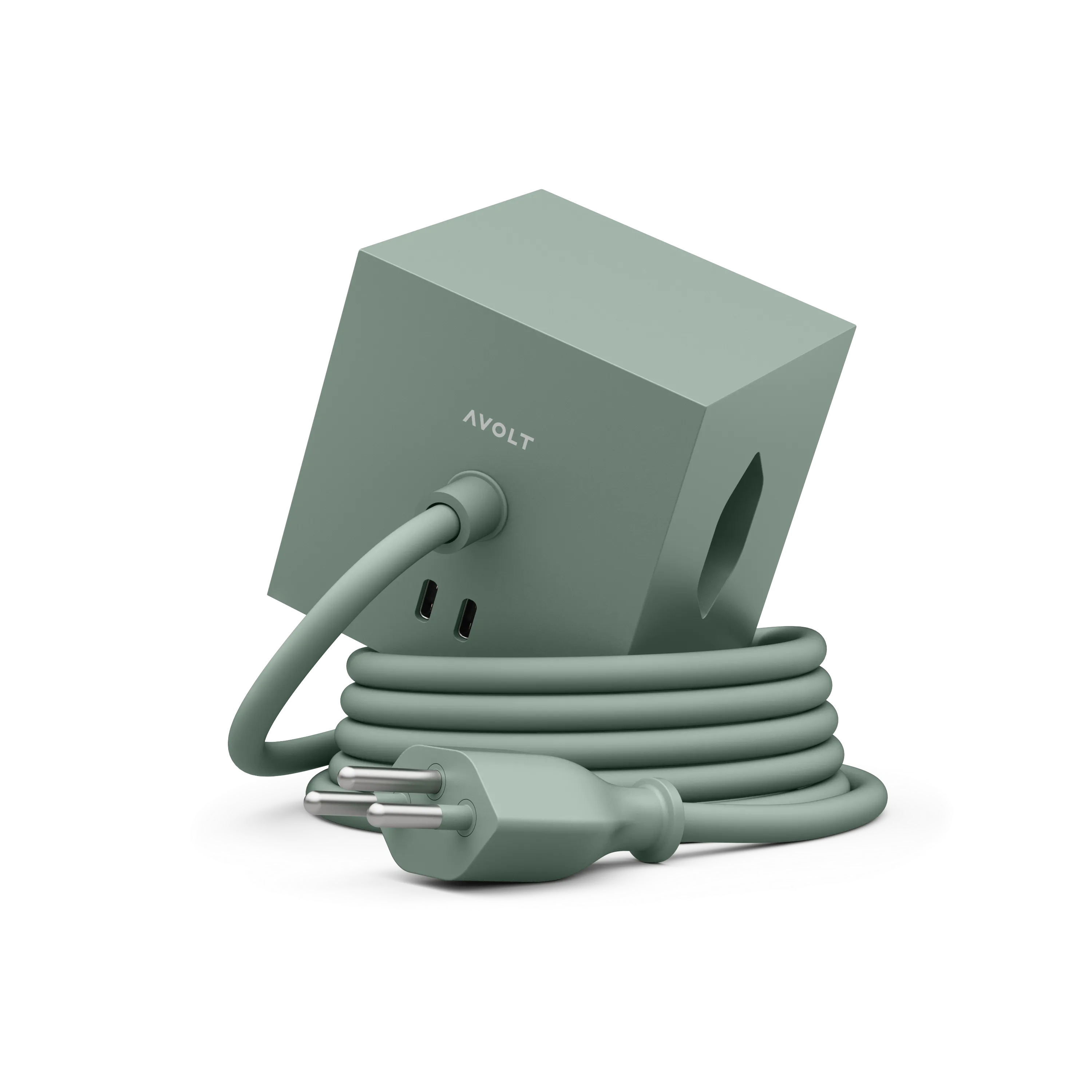 Square Charger AVOLT Oak Green