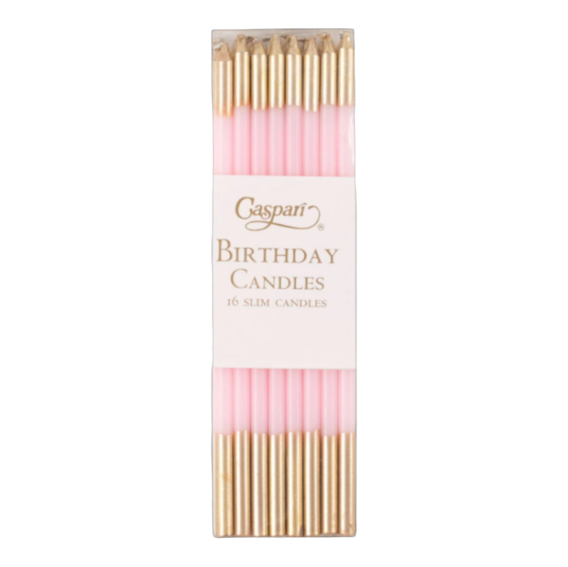 Birthday Candles Geburtstagskerzen Caspari Rosé