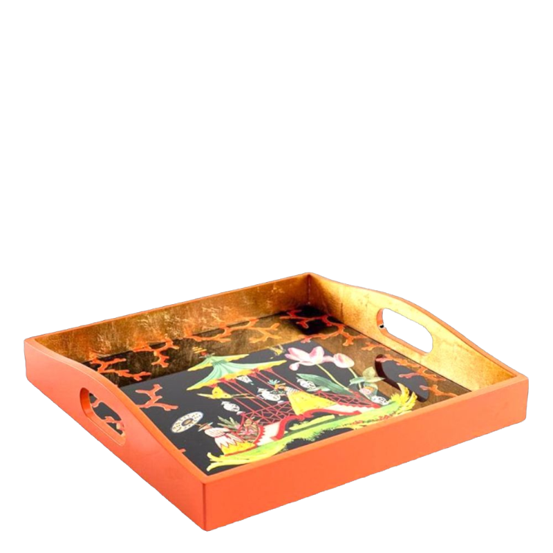 Caspari Tablett Lacquerware The Courtship
