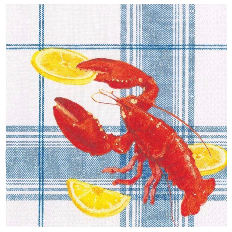 Caspari Dinnerserviette Lobster Bake