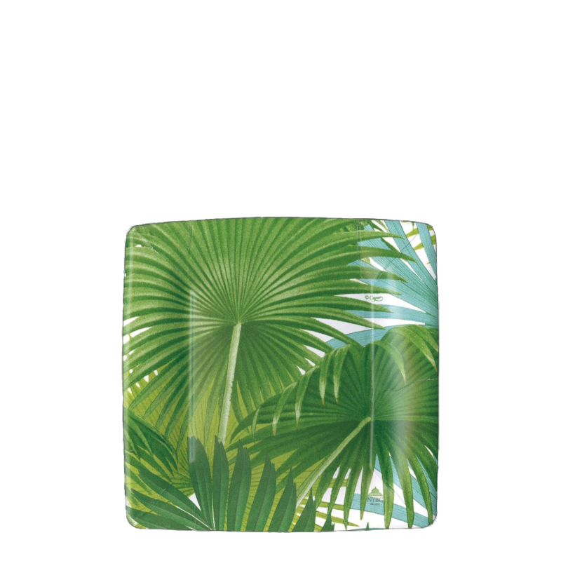 Caspari Partyteller Kartonteller Palm Fronds