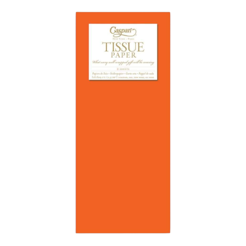 Seidenpapier Caspari Orange Uni
