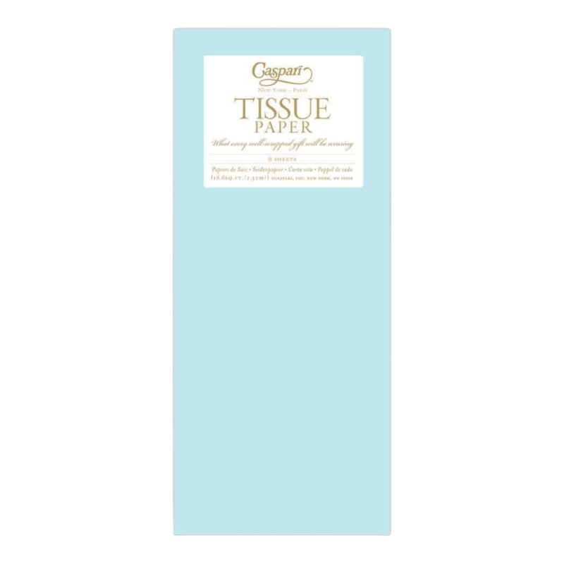 Seidenpapier Caspari Uni Blau