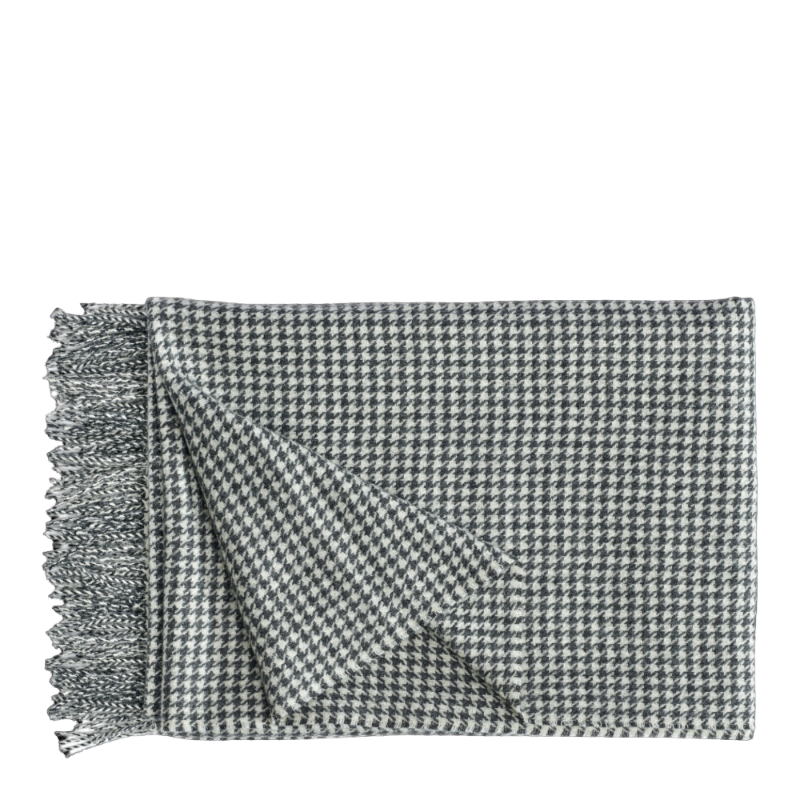 Christian Fischbacher Plaid Gentleman Decke Grau Baby Alpaca