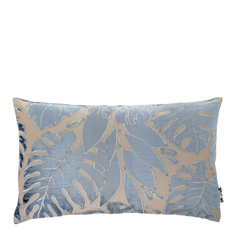Christian Fischbacher Kissen Selva Blau Beige