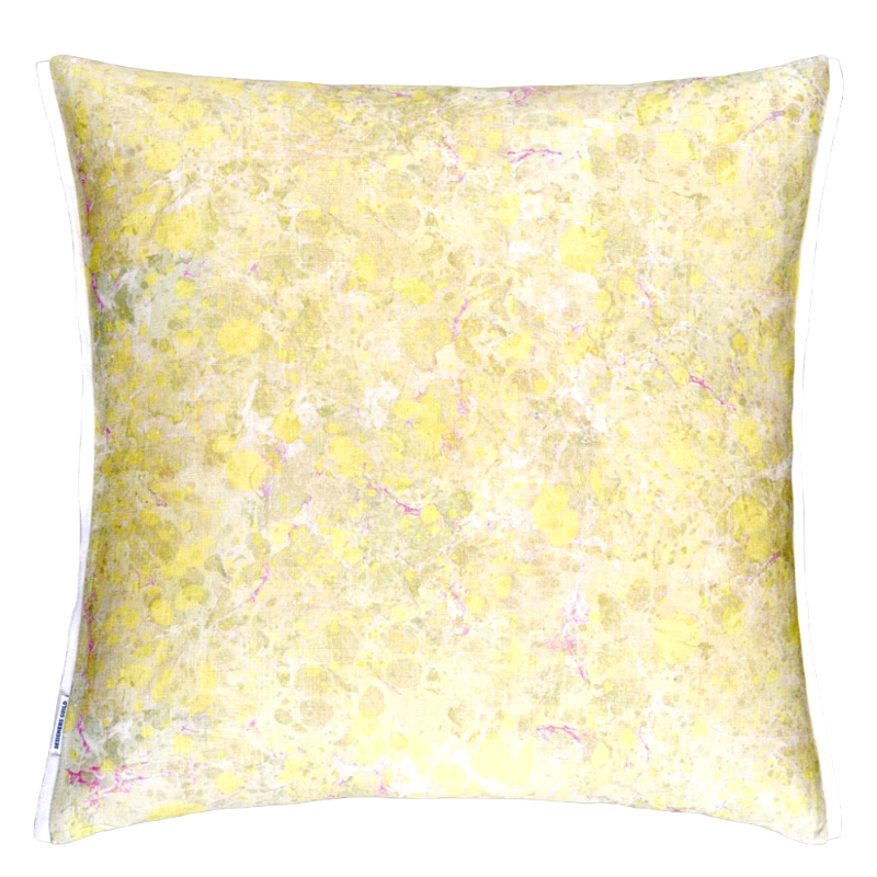 Designers Guild Kissen Montelupo Birch Gelb Weiss