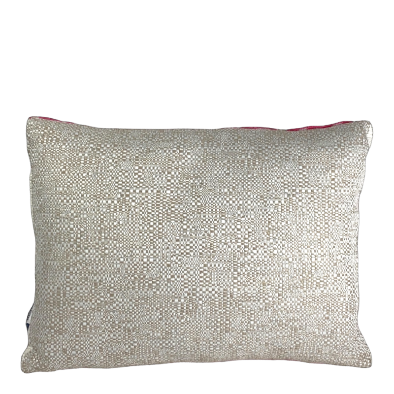 Designers Guild Kissen Zick Zack Rose Pink Grau
