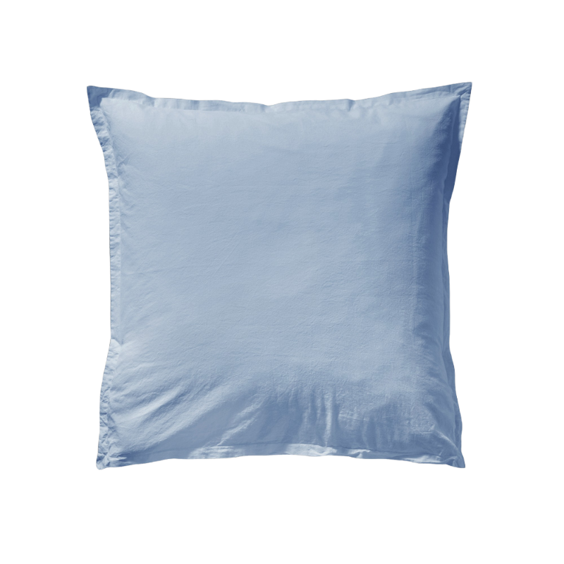 Essix Coton Lave Soft Line Cascade Hellblau Bettwäsche 65 x 65 cm
