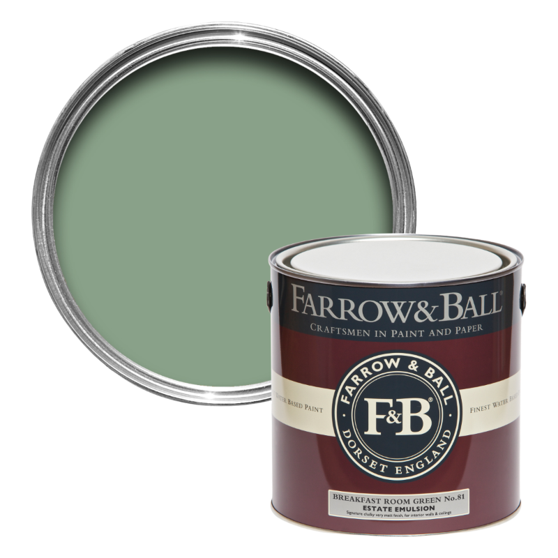 Farrow & Ball Farrow Ball Farben Grün Breakfast Room Green 81