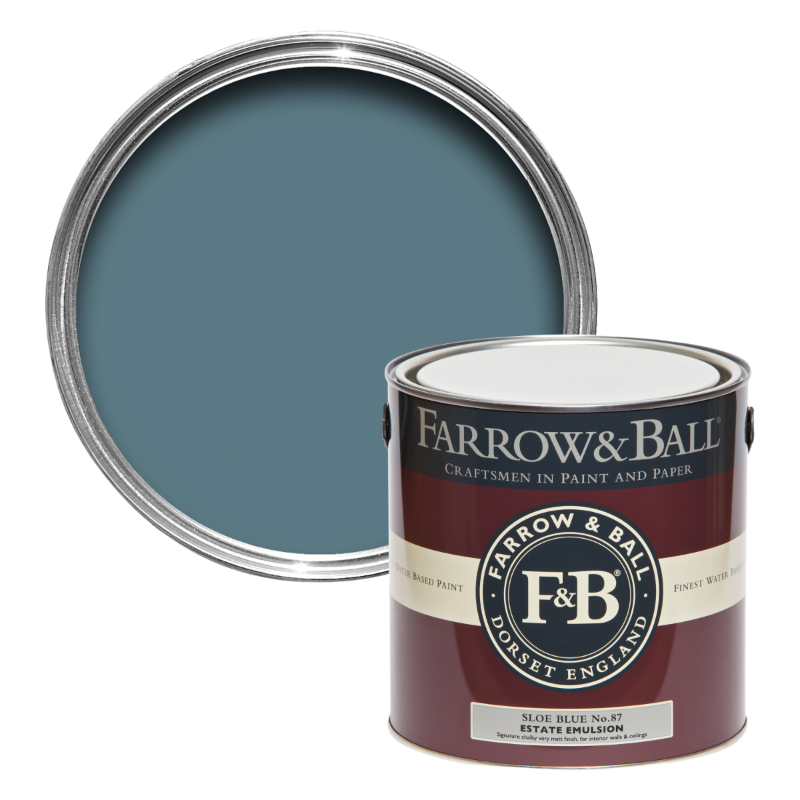 Farrow & Ball Farrow Ball Farben Blau Sloe Blue 87