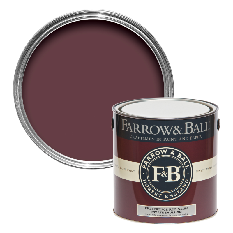 Farrow & Ball Farrow Ball Farben Rot Aubergine Preference Red 297