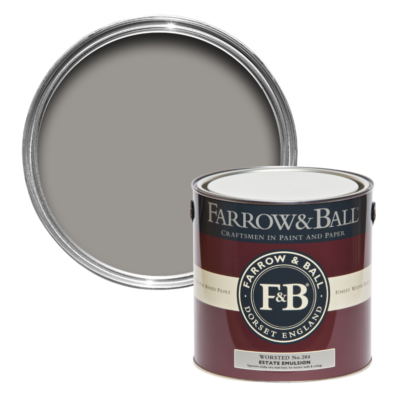 Farrow & Ball Farrow Ball Farben Grau Worsted 284