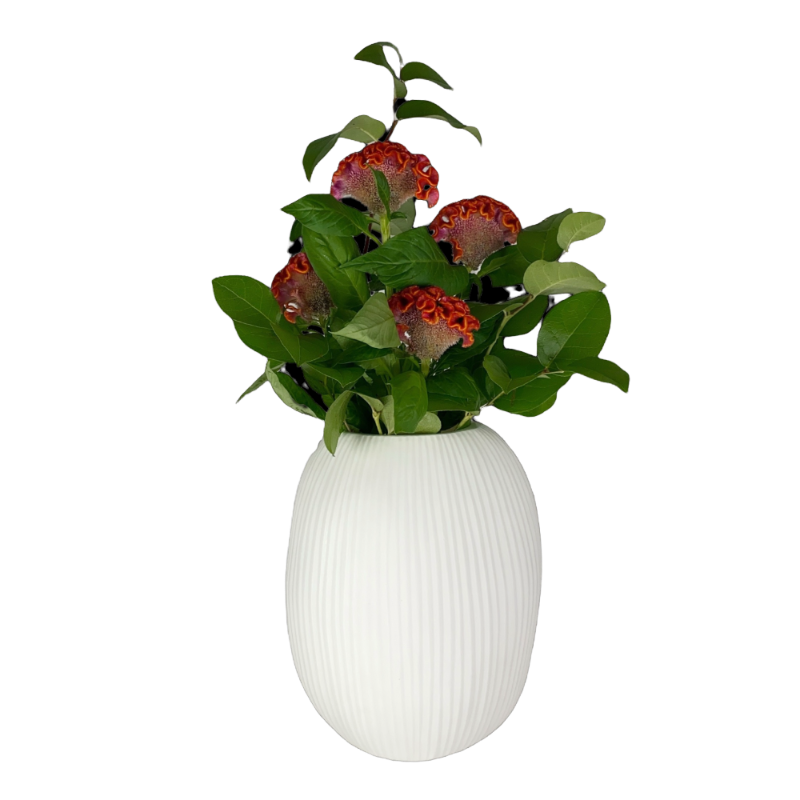 Guaxs Vase Nagaa Opal Weiss