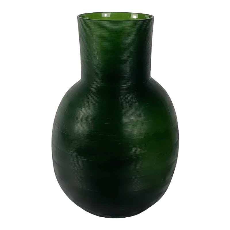 Guaxs Vase Yeola Black Steelgrey Dunkelgrün L