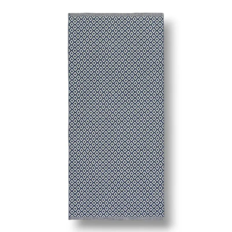 Björkö Blau Horreds Mattan Teppich